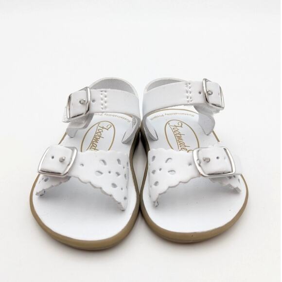 Footmates Eco-Ariel Velcro Sandal Adjustable Strap Kids' White Size US1 - Picture 2 of 11